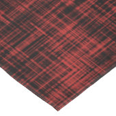 黒と赤の抽象芸術パタストライプーン テーブルクロス (アングル)