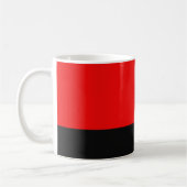 黒と赤の抽象芸術 コーヒーマグカップ (左)