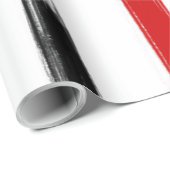 黒と赤の抽象芸術 ストライプの ラッピングペーパー (ロールコーナー)