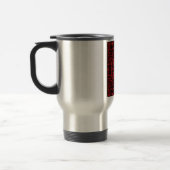 黒と赤の抽象芸術 トラベルマグ (左)