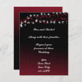 黒と赤の招待状 招待状 (正面/裏面)