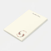 黒と赤の日本のコイの芸術的魚 ポストイット (アングル)