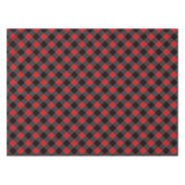 黒と赤の格子縞チェック –  テーブルクロス (正面(横))