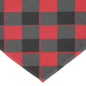 黒と赤の格子縞チェック –  テーブルクロス (アングル)