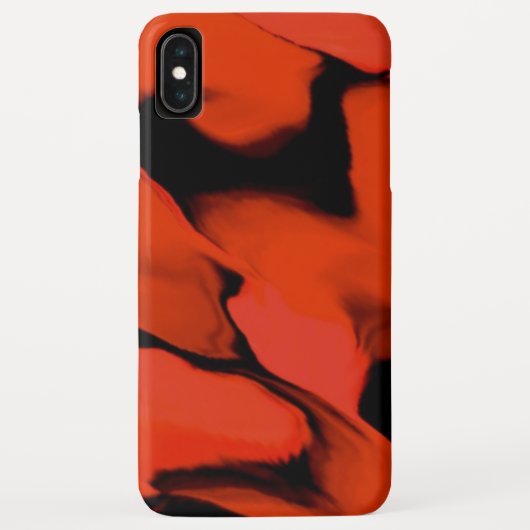 黒と赤の波 Case-Mate iPhoneケース (裏面)