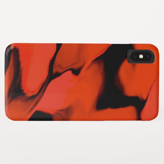 黒と赤の波 Case-Mate iPhoneケース (裏面(横))