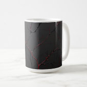 黒と赤の血管 コーヒーマグカップ (正面右)