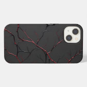 黒と赤の血管 iPhoneケース (裏面横)