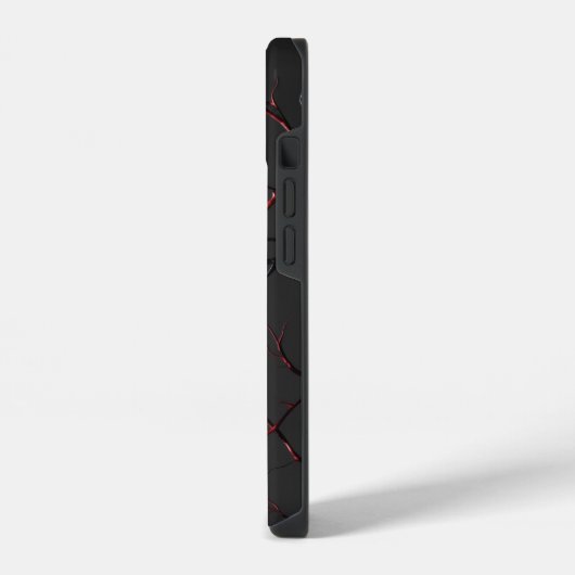 黒と赤の血管 iPhoneケース (左側面)