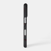 黒と赤の血管 iPhone 16ケース (右側面)