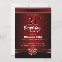 黒と赤の21歳の誕生日パーティー