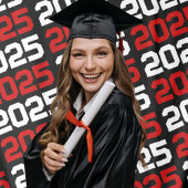 黒と赤のANYクラスの年間卒業背景 タペストリー