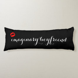 黒と赤キス唇の想像上のボーイフレンド ボディピロー