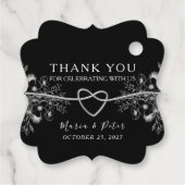 黒と赤結婚の フェイバータグ (裏面)