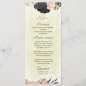 黒と赤面の花ボタニッ結婚クス メニュー (正面)