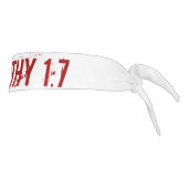 黒と赤2テモテ1:7聖書の詩 タイヘッドバンド (回転90)