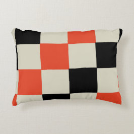 黒と赤 アクセントクッション