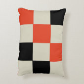 黒と赤 アクセントクッション (裏面(縦))