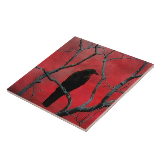 黒と赤 タイル (側面)