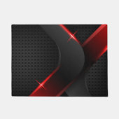 黒と赤 ドアマット (正面)