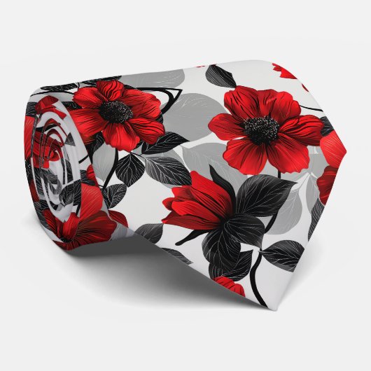 黒と赤 ネクタイ (ロール)