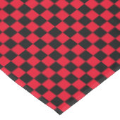 黒と赤 – レトロチェッカーボード テーブルクロス (アングル)