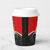 黒と赤 紙コップ (右)