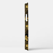 黒と金のトロピカル葉の模様 Case-Mate iPhoneケース (裏面 / 右)