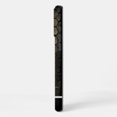 黒と金のヘビ模様 iPhoneケース (左側面)