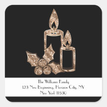 黒と金のホーリーキャンドル（クリスマス）