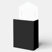 黒と金のレースのギフトボックス フェイバーボックス (オープン)