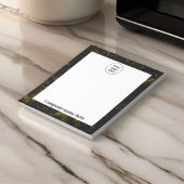 黒と金の大理石 ノートパッド