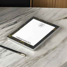 黒と金の大理石 ノートパッド