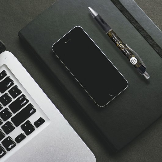 黒と金の大理石 ボールペン