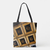黒と金の建築 トートバッグ (裏面)