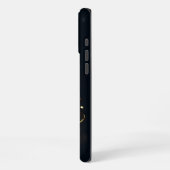 黒と金の旗で熱狂するレースの日! iPhoneケース (左側面)