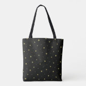 黒と金の星 トートバッグ (裏面)