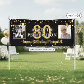 黒と金の星 80歳の誕生日を迎えて 横断幕
