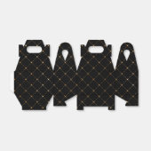 黒と金の格子模様 フェイバーボックス (折り畳みなし)