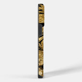 黒と金の蝶々 iPhoneケース (右側面)