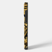 黒と金の蝶々 iPhoneケース (左側面)