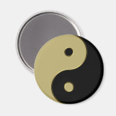 黒と金の陰陽マーク マグネット (正面/裏面)