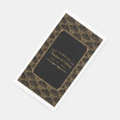 黒と金ゴールドのアールデコファン結婚の花 (コーナー)