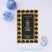 黒と金ゴールドのアールデコロームバスフライヤー チラシ (シングル)