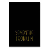 黒と金ゴールドのアールデコ名座席表 テーブルナンバー (正面)