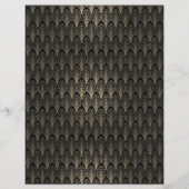 黒と金ゴールドのアールデコ (裏面)