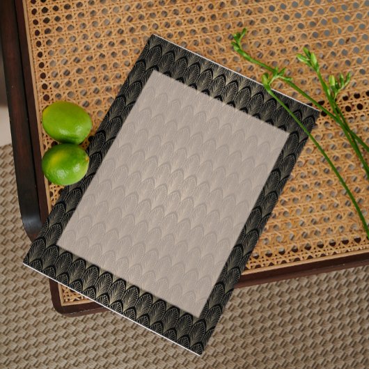 黒と金ゴールドのアールデコ 招待状