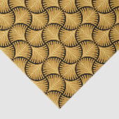 黒と金ゴールドのアールデコ 薄葉紙 (詳細)