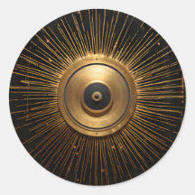 黒と金ゴールドのオカルト悪の目