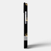 黒と金ゴールドのクラウンパターン Case-Mate iPhoneケース (裏面 / 左)